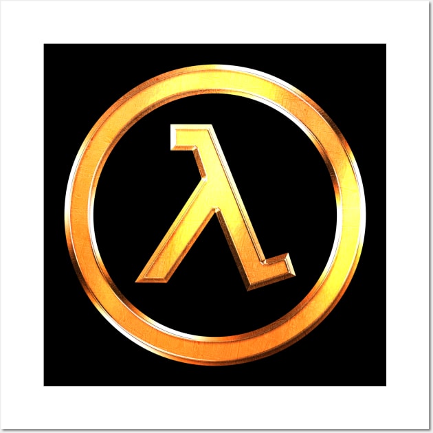 Half Life Lambda Symbol (Variant) Wall Art by huckblade